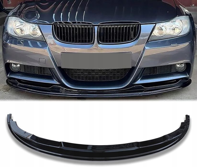 Dokładka Spliter BMW 3 E90 E91 05-07 MPakiet Czarny Połysk Black