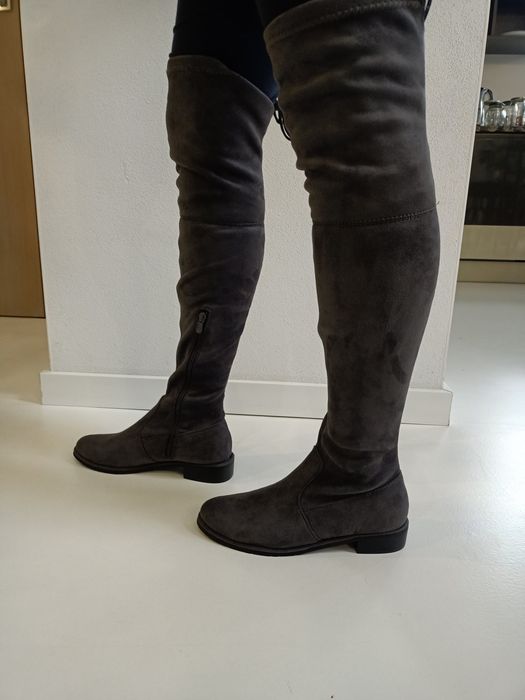 buty kozaki z wysoką cholewką 39