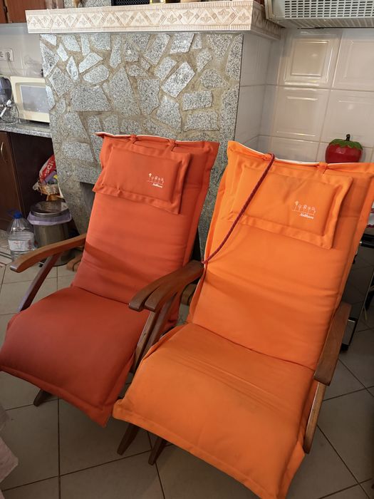 2 Cadeiras de relaxamento dobraveis