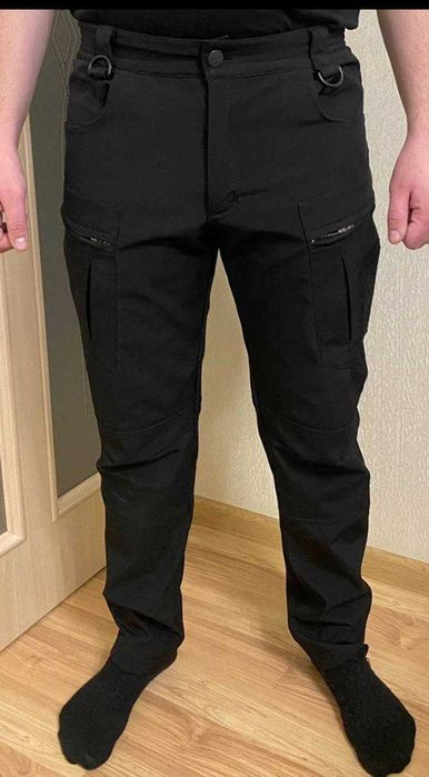 Штани софтшел чорні L