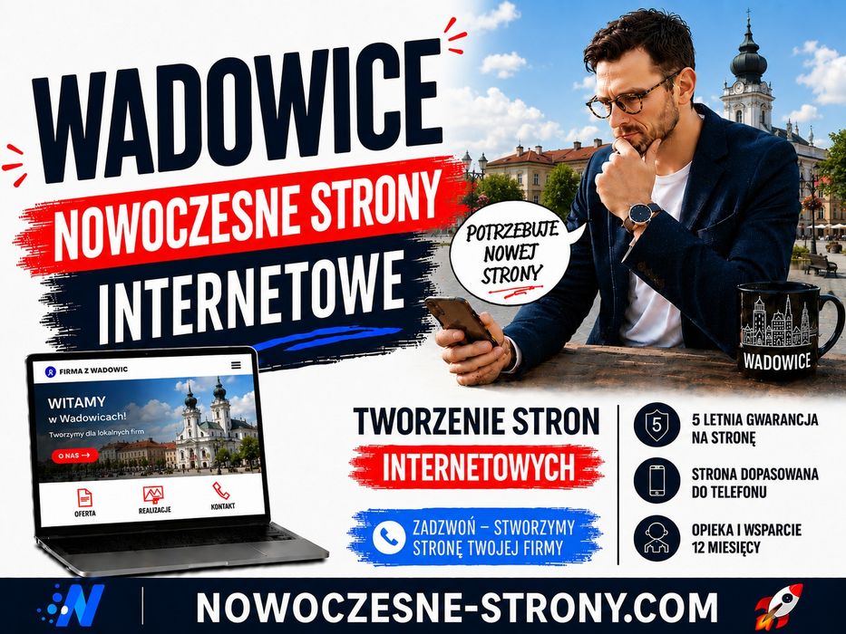 Nowoczesne Strony Internetowe | WordPress z 5-letnią Gwarancją | Opieka Stron 12 miesięcy