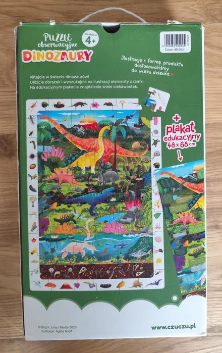Puzzle CzuCzu dinozaury 60 elementów