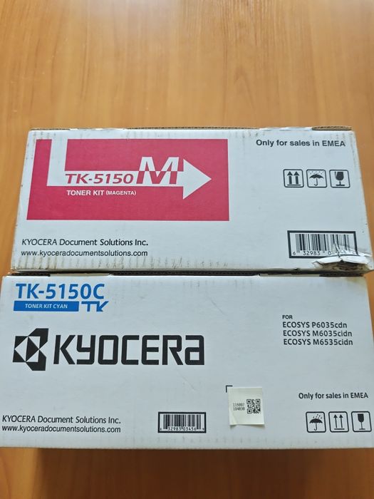 Tonery tk-5150 Kyocera czerwony i niebieski