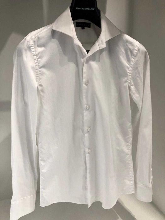 Biała koszula z długim rękawem VISTULA rozmiar kołnierzyka 38