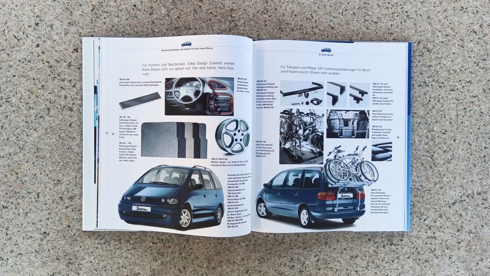 VW Volkswagen Sharan Ihr neuer Sharan Prospekt Książka