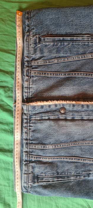 Kurtka jeans męska z futrem levis -L