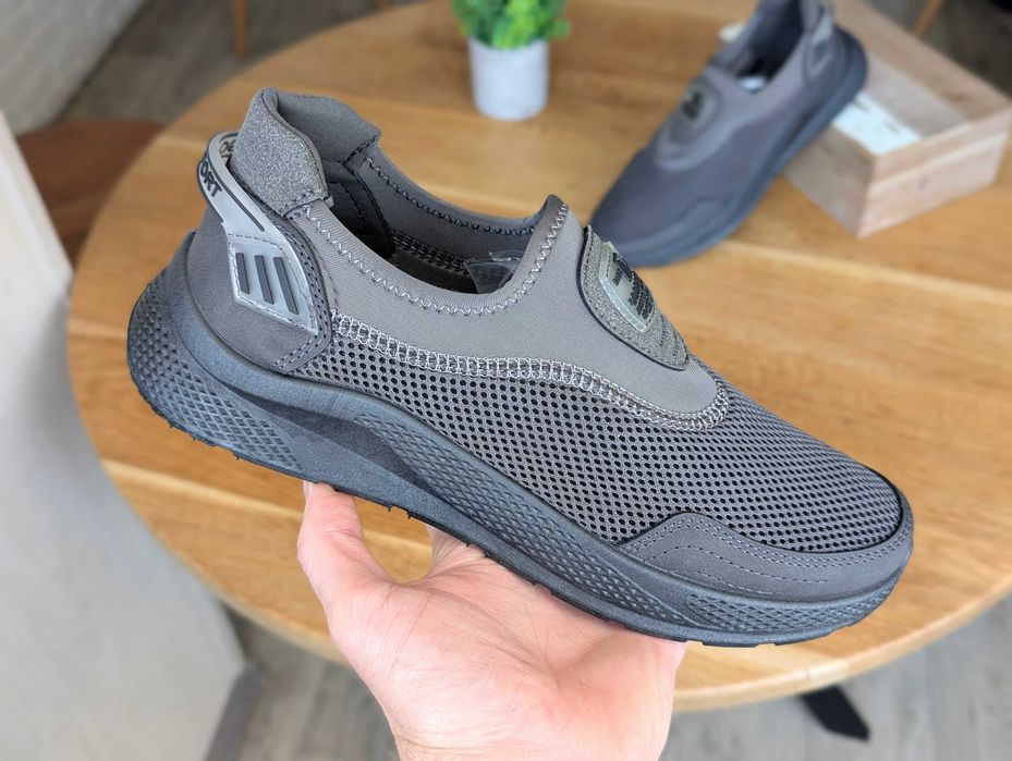 Кросівки чоловічі мокасини сітка легкі кроссовки мужские мокасины лето