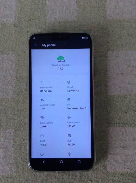 IPhone i16 PRO МАХ 7.6 ЭКРАН 5G Android 14