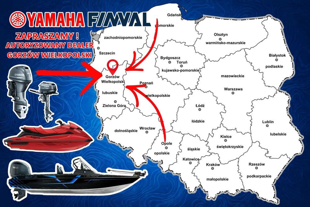 Yamaha silnik zaburtowy F40FETS Stopa S Dealer Gorzów Wlkp