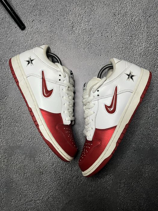 Кросівки Nike SB Dunk Low Supreme Jewel Swoosh Red