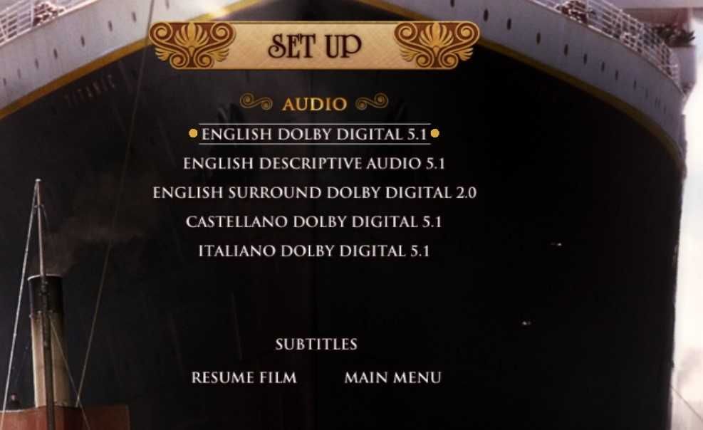 DVD Titanic, James Cameron, Leonardo DiCaprio, Kate Winslet - 2 discos