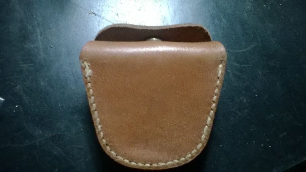 bolsa cabedal e lanternas de caça