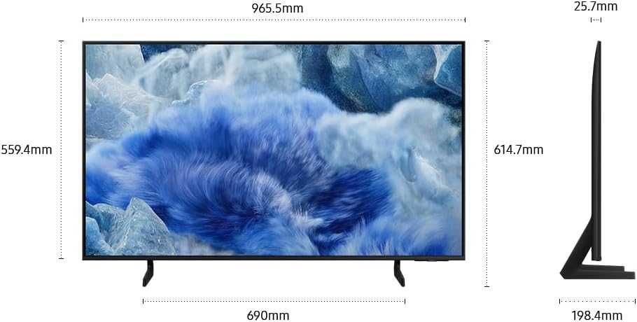 TV New 2025 QLED Samsung QE43Q8FA UltraHD 4K SmartTV Wi-FI 5GHz. HDR+