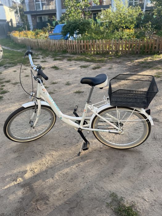 Rower miejski damski  26” z koszem bardzo dobry stan