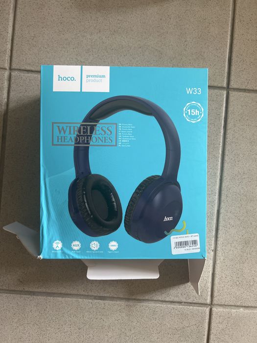 навушники безпровідні hoco w33 black(чорні) НЕ ТОВАРНОГО ВИГЛЯДУ!!!