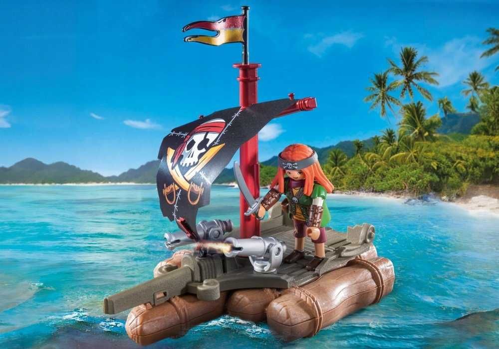 Playmobil Piracka Tratwa Ze Skarbem Zestaw z Figurkami NrD604