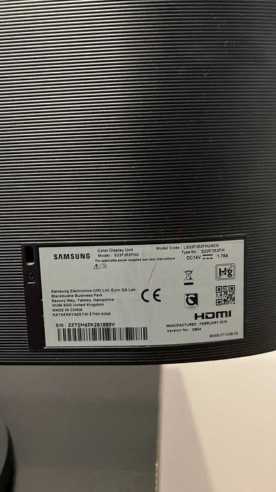 Ecrã Samsung 22 Polegadas