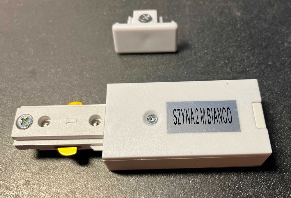 Końcówka zasilająca biała szynoprzewód 1-fazowy Orlicki Design