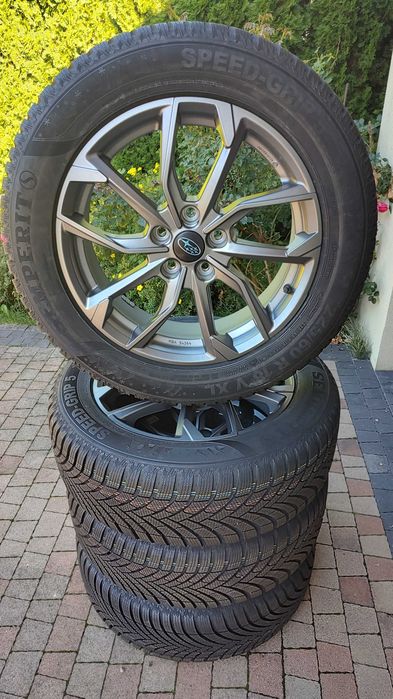 ! NOWE ! 18" Koła Aluminiowe SUBARU Levorg / Outback 5x114,3 ET48 225/60/18 + Czujniki TPMS  - 8 mm !