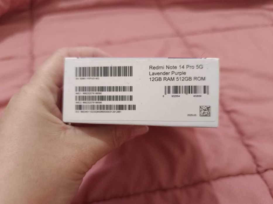 Redmi note 14 pro 5g 512Gb Lavender Purple NA CAIXA com FATURA