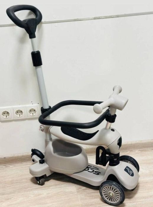 Дитячий самокат трансформер 3 в 1 з батьківською ручкою