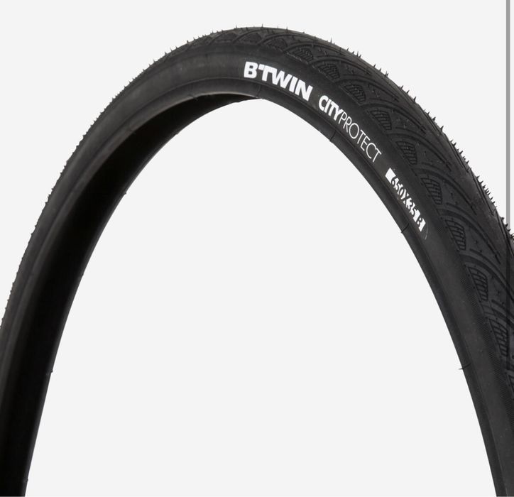 2 Pneus e 2 cameras de ar bicicleta de cidade BTWIN