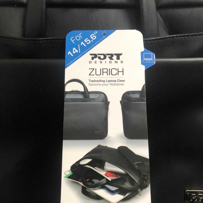 Mala em Pele p/ Portátil - Port Designs Zurich até 15.6" com Etiqueta!64739140631427120