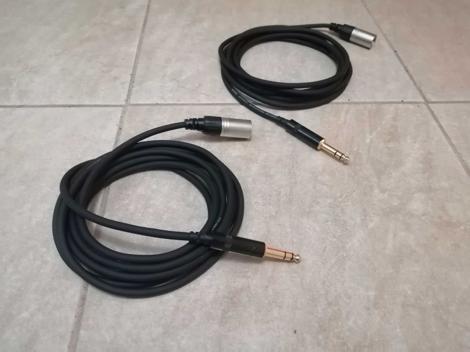 Cabos Áudio p/ Monitores Estúdio - Novos