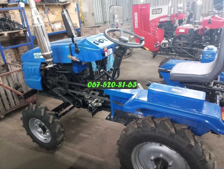 Мототрактор KENTAVR 160 + фреза 1,2м + плуг + доставка.Кентавр 16 к.с.