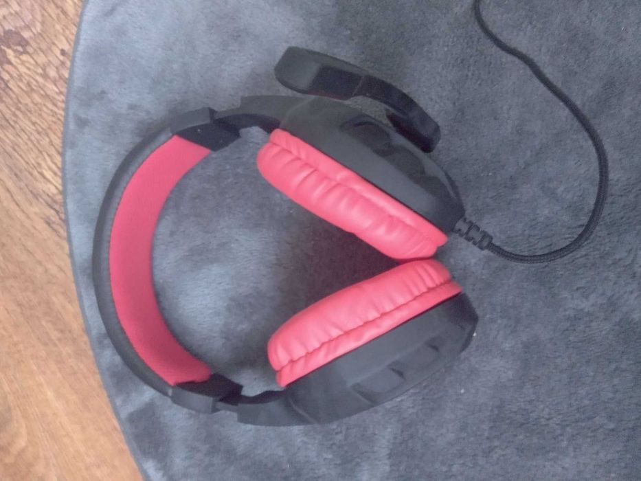 Słuchawki GENESIS Argon 200 Czarno-czerwony