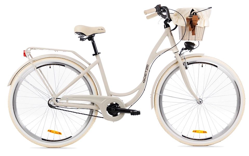 Rower miejski damski Goetze Style 28" 3b Alu NewLine-Piaskowy-Poliratt