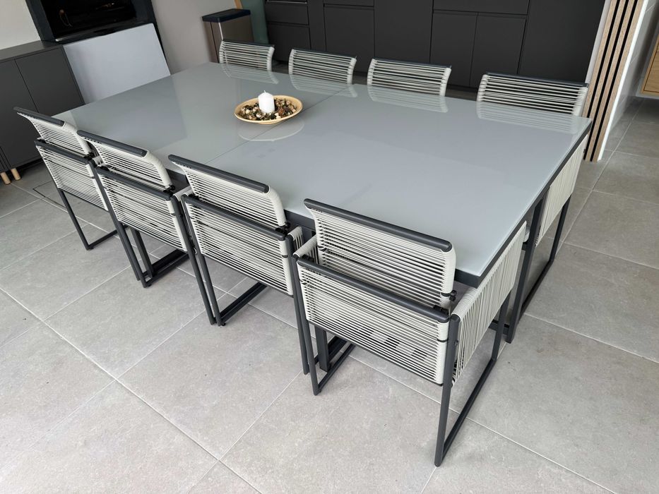 2 x Conjuntos Jardim refeição Mesa + Cadeiras NATERIAL Exterior