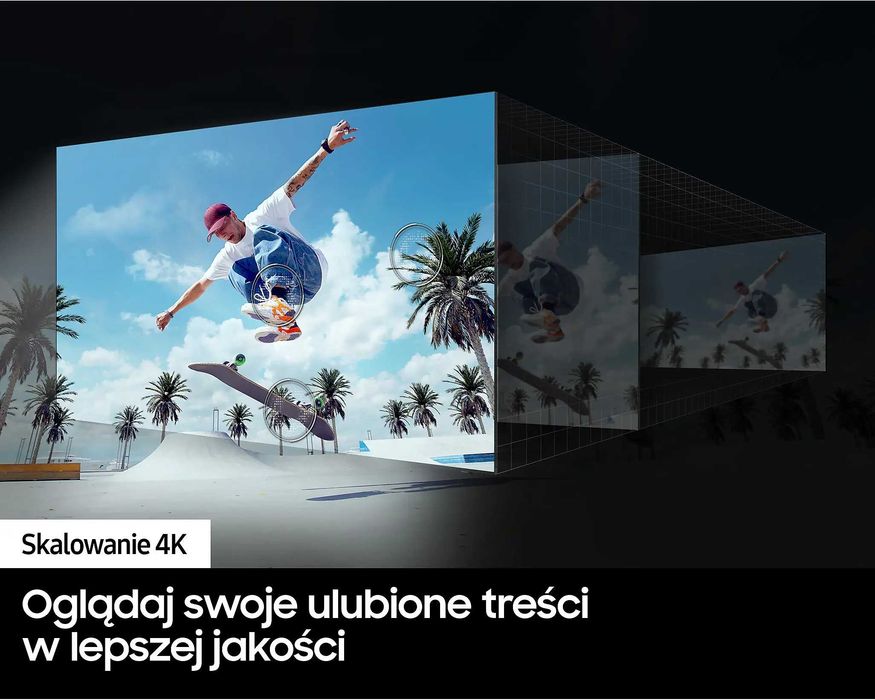 Nowy Samsung 55 cali 4K UHD hdr Smart WIFI DVB-T2 55DU7172 gw12m telewizor
