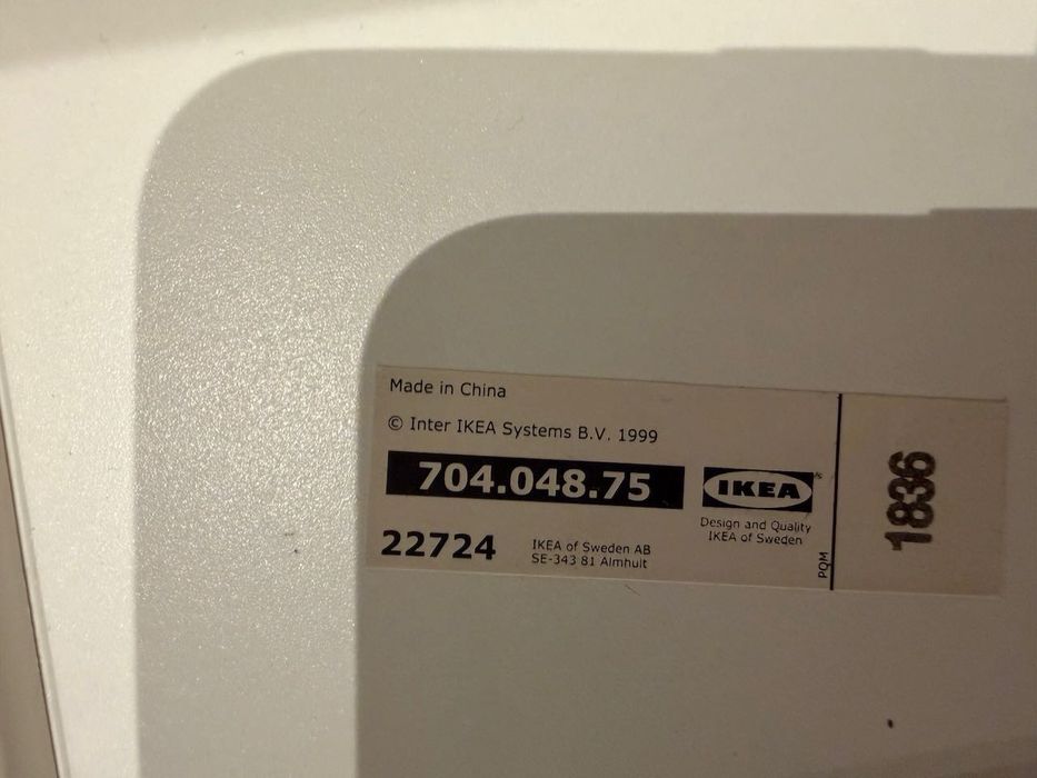 2szt. IKEA Franklin, hoker, taboret wysoki, biały