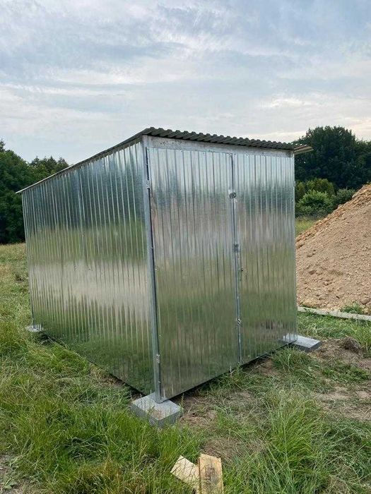 Garaż Blaszany 2x3 Garaż Blaszak blaszak Schowek Magazyn PRODUCENT RÓŻNE 3X5 4x6 4x5 6x5 5x7 6x6 6x5 7x5 9x6 3X3 garaż blaszany na budowe na wymiar