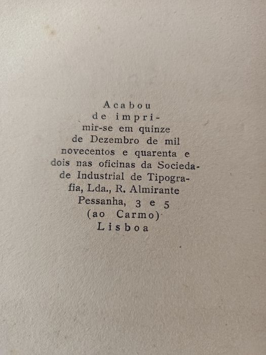 Livro "Neve sobre o mar" Joaquim Paço D'Arcos  1942.