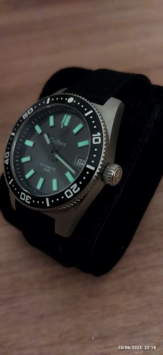Relógio de mergulho diver "homage" seiko 62mas, da marca cadisen