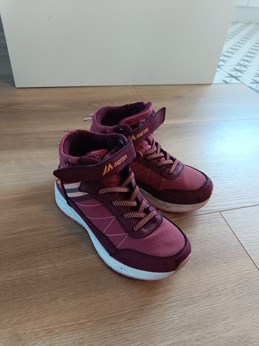 Buty za kostkę na rzepy