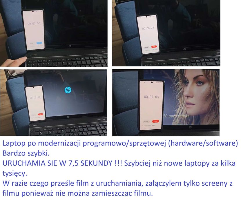 HP Pavilion G6 Notebook,Laptop - superszybki!!! uruchamia się w 7 sek.