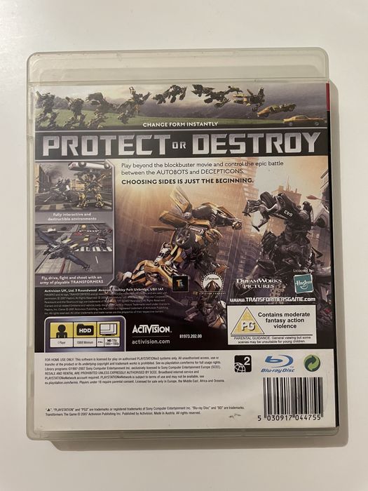 Jogo PS3 Transformers The Game