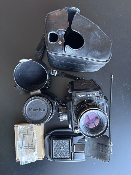 Mamiya 645 J + 2 obiektywy & świetne akcesoria! [FILMY SPRZEDANE]