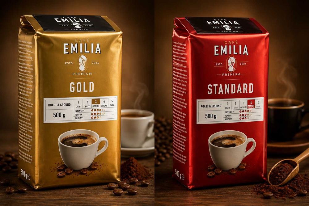 Кава мелена Café Emilia Premium Gold / Standard 500 г | Німеччина
