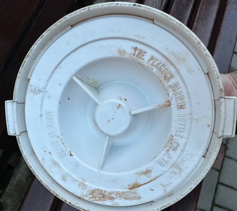 Термос 1 литр белый с Японии