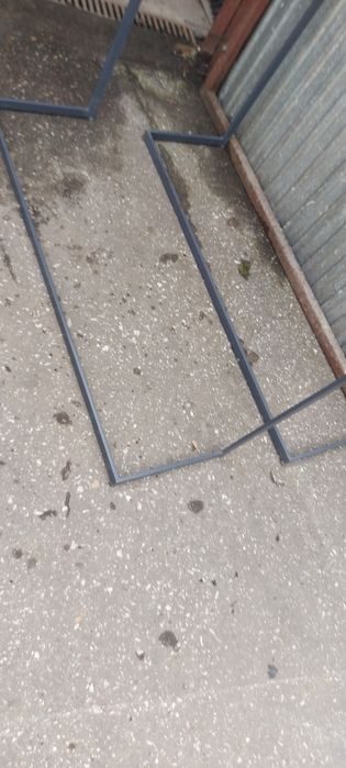 Przecena industrialny wieszak stalowy dwustronny 60x120x160 cm