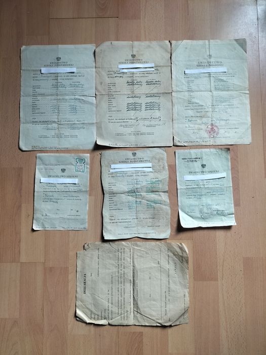 Dokumentacja szkolna PRL