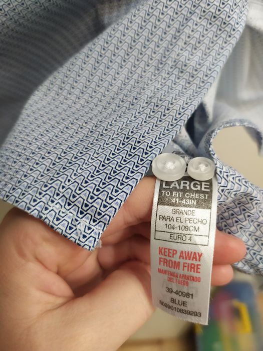 Koszula męska z krótkim rękawem Dunnes L