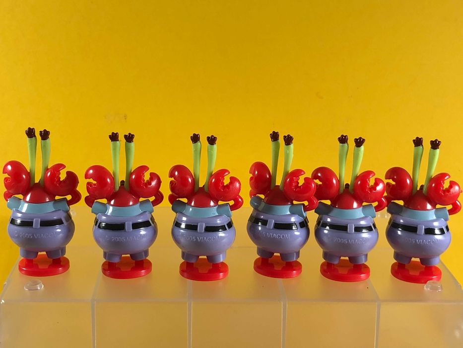 Kinder zestaw 18 figurek z serii "SpongeBob"+22 karteczki, 2005 r.