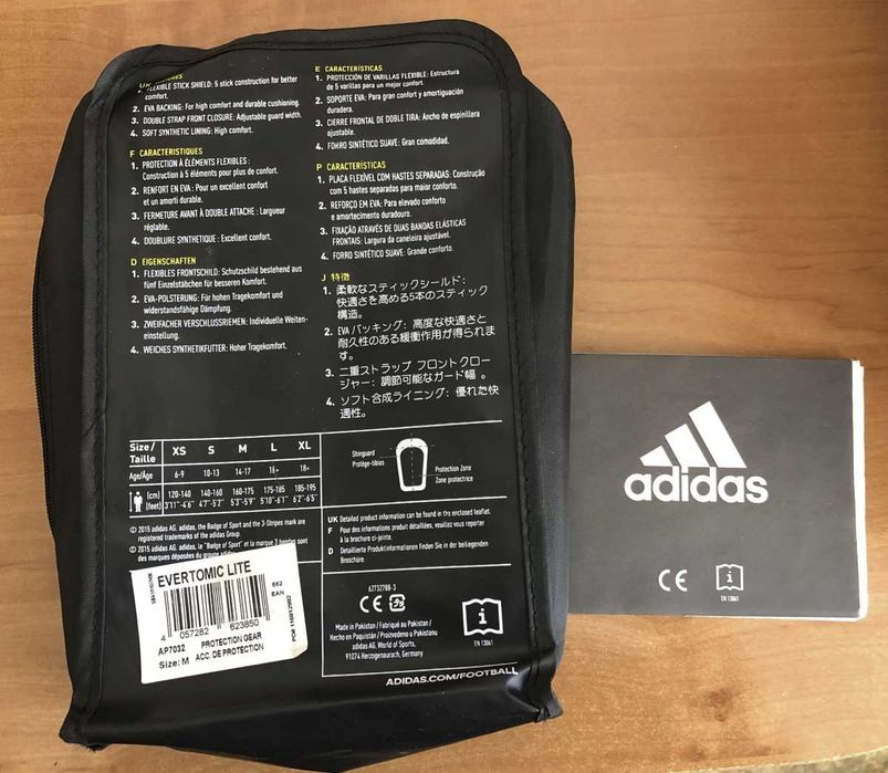Adidas Evertomic Lite Ochraniacze Piłkarskie M 160-175 cm
