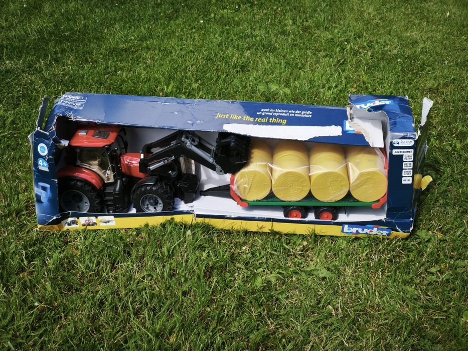 Traktor z przyczepą 1:16 bruder NOWY