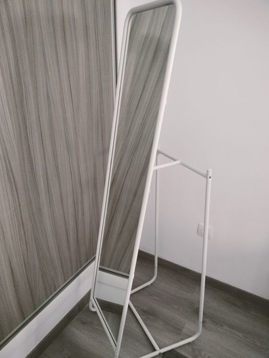 Espelho de pé,branco Knapper
